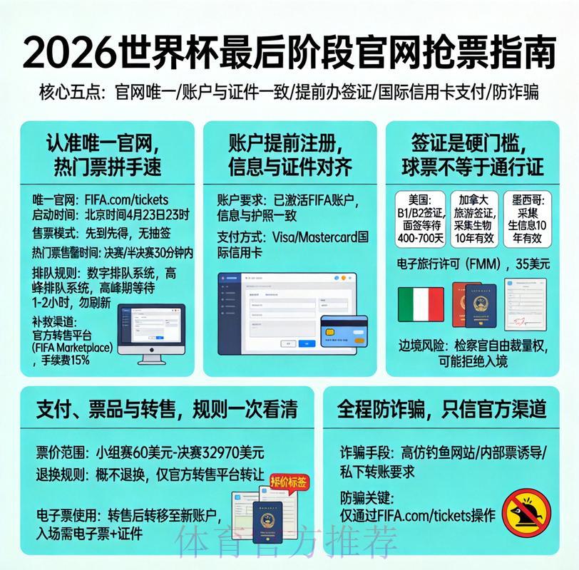 2026世界杯正规购票平台官方入口指南 2026世界杯正规购票平台官方入口指南